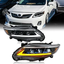 TT-ABC Full LED Headlights DRL For 2011-2013 Toyota Corolla Front Lamp Assembly