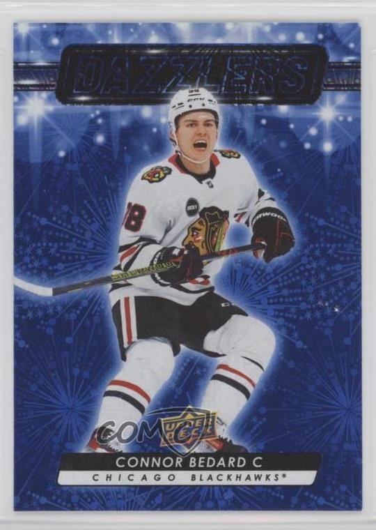 2023-24 Upper Deck Series 2 Dazzlers Blue Connor Bedard #DZ-79 Rookie RC