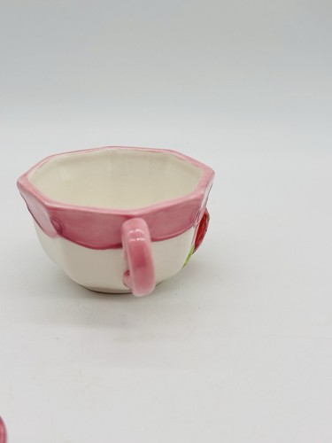 Strawberry Shortcake Porcelain Tea Set Vintage 2005 Missing One Teacup 11 Piece - Picture 20 of 23
