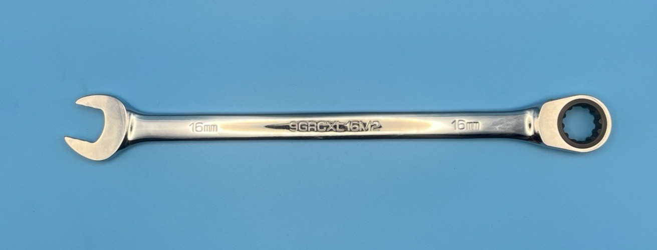 Matco 9GRCXL16M2 16mm Extra Long 90-Tooth Ratcheting Combination Wrench Tool