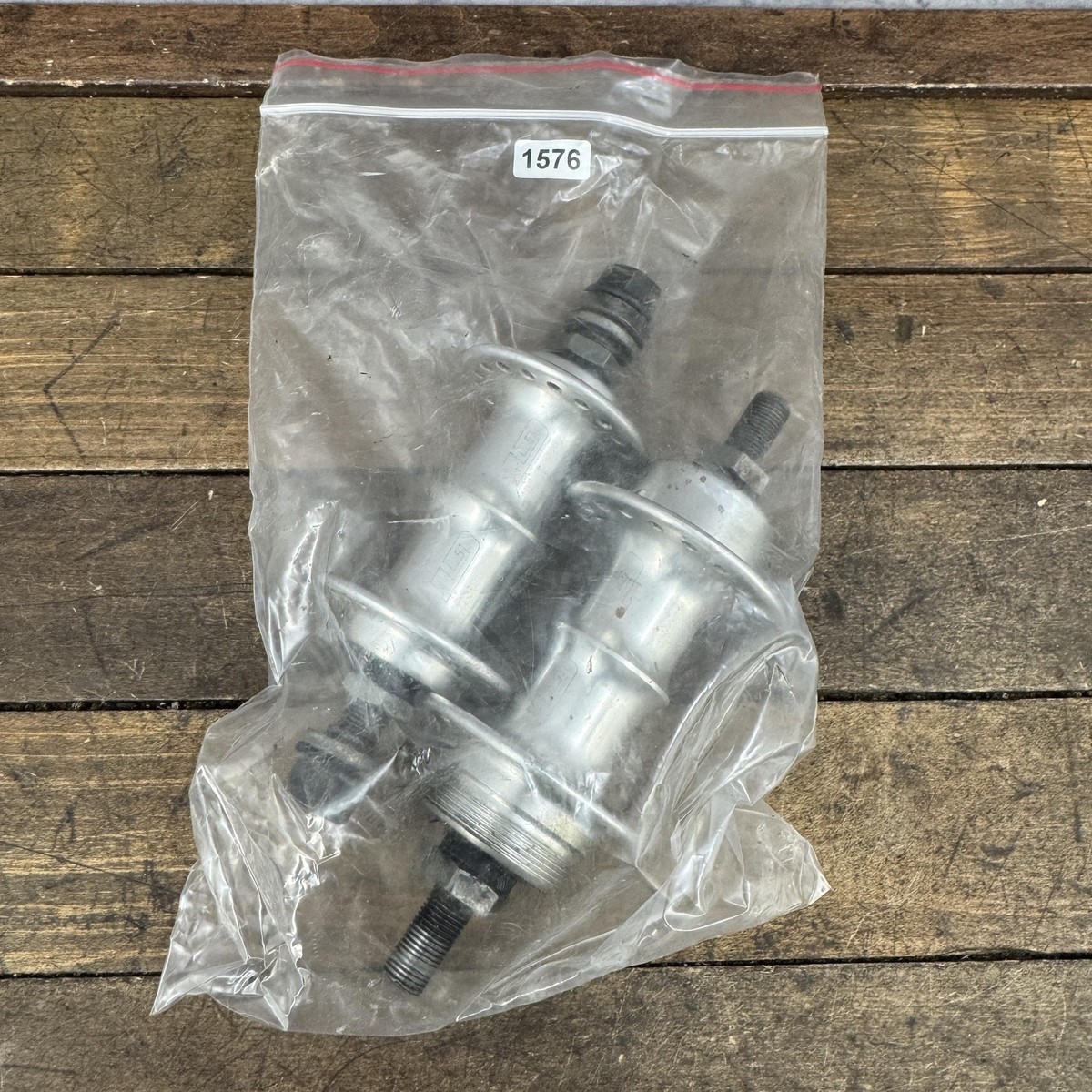 Vintage GT BMX Mohawk Hub Set 36H Nutted Silver Alloy 90s