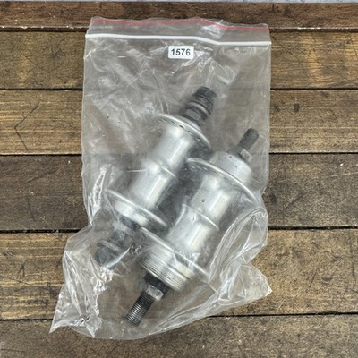 Vintage GT BMX Mohawk Hub Set 36H Nutted Silver Alloy 90s