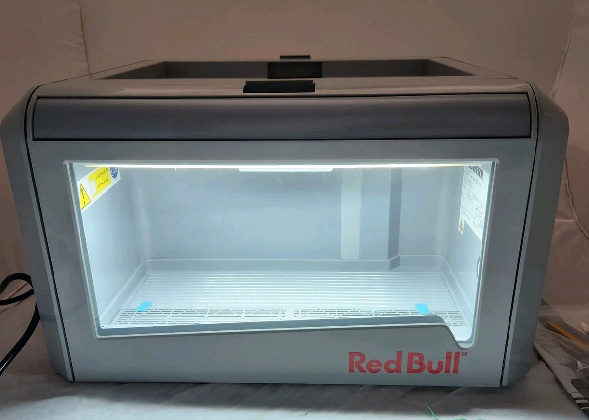 New Red Bull Mini Cooler High Top with Raised Merchandising Shelf