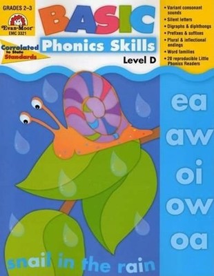 Basic Phonics Skills, Level D: EMC 3321 by Evan-Moor Educational Publishers (Eng