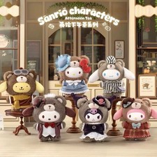 TOP TOY Sanrio Afternoon Tea Keychain Plush Doll Confirmed Blind Box HOT Gift  