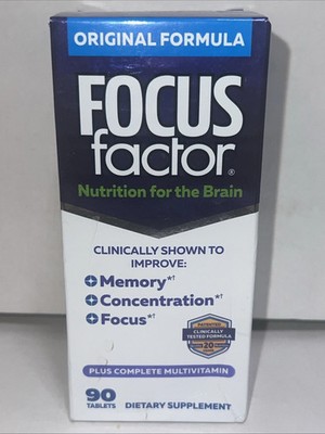 Focus Factor Nutrition for The Brain 90 Tablets. Exp 09/2027 FREE SHIPPING