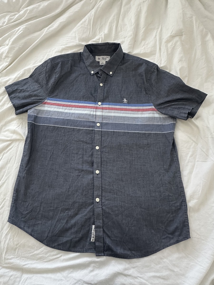 slim fit dress slacks Blue Stripe Black Diamond Print Shirt – Hamercop