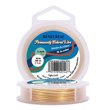 20 Gauge KC Gold Copper Wire Real Gold Plated Craft Jewelry Wire Tarnish Resista