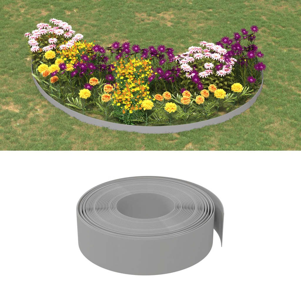 Bordature Giardino Grigie 5 pz Polietilene 10m | Sicure e Belle