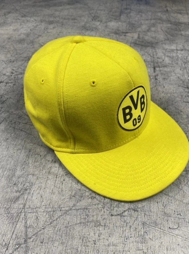 Gorra Puma vintage Borussia Dortmund BVB fútbol Y2K hombre fútbol amarillo Foto 3 de 4