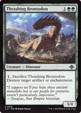 Thrashing Brontodon 216 -The Lost Caverns of Ixalan - NM