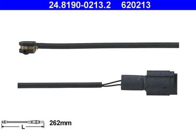 Warnkontakt, Bremsbelagverschleiß Scheibenbremse 24.8190-0213.2 ATE für BMW 3 5