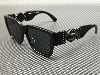 VERSACE VE4483D 536087 Black Grey Men's 57 mm Sunglasses