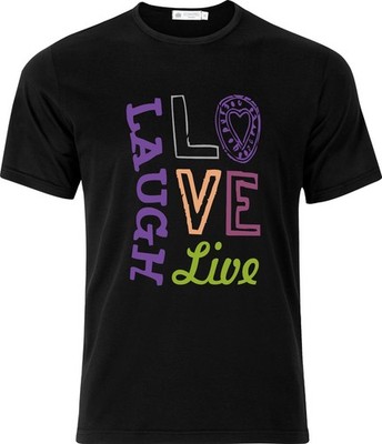 Love Live Laugh Full Colour D.T.F T-Shirt