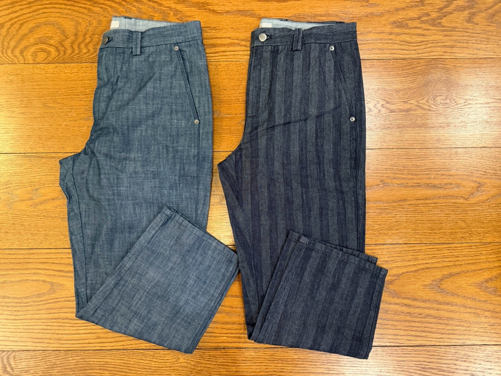 Men&rsquo;s Denim Cropped Trouser Pants, Jeans, Size 32, New, Lo