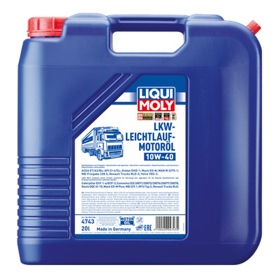 LKW-Leichtlauf-Motoröl 10W-40 Liqui Moly 4743 - 20 Liter Kanister