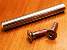 Titanium Rear Triangle Pivot Hinge Axle with TC4 Ti Bolts Spindle for Brompton