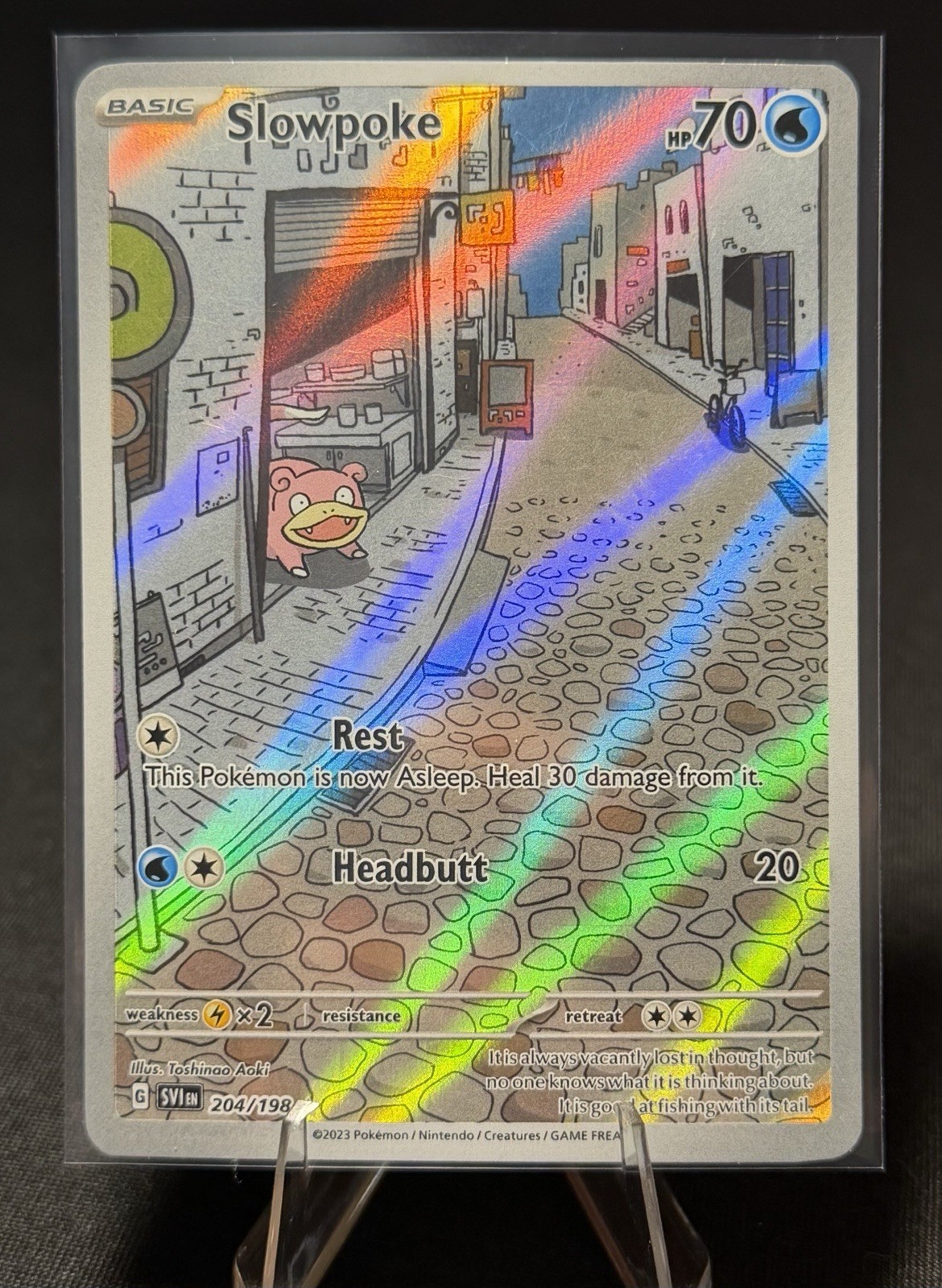 Pokemon Slowpoke 204/198 Illustration Rare Holo Scarlet & Violet NM/M