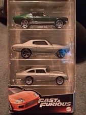 Hot Wheels 5 Pack Fast Furious Charger, Mustang, Chevelle, Supra, Aston 2023