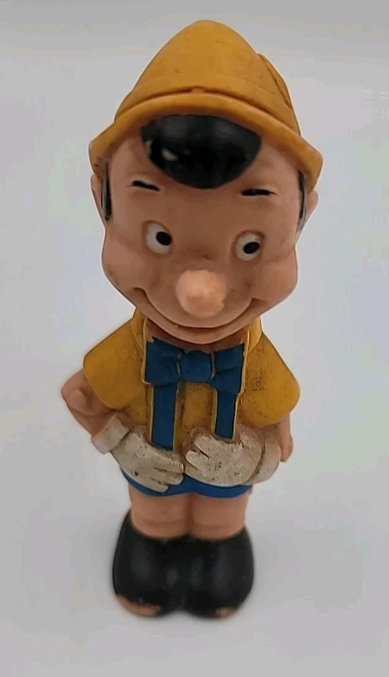 老式巴可沃尔特迪斯尼匹诺曹玩具乙烯基罕见 — 第 2/4 张图片