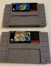 Super Mario World & Super Mario All-Stars (Super Nintendo) Untested As-Is Read