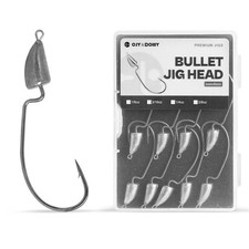 Weedless Darter Swimbait Jig Heads, Bullet Style Weighted EWG Offset Hooks, 1...