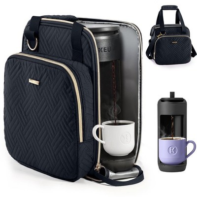 Coffee Maker Travel Bag with Keurig K-Mini Mate, Full Open Carrying Case with...