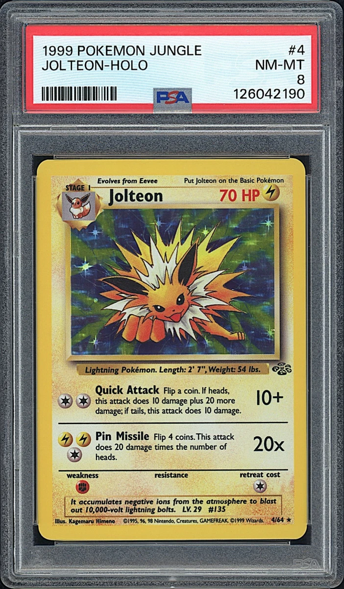 Jolteon Pokémon TCG Professional Sports Authenticator (PSA