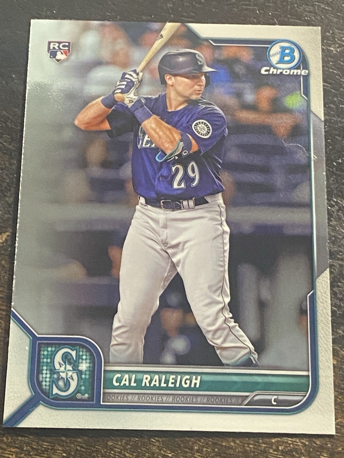 🐙 CAL RALEIGH RC 🐙 2022 Bowman Chrome #51 Seattle Mariners ROOKIE Big Dumper