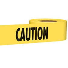EMPIRE - Premium Yellow "Caution" Barricade Tape 2.5 mil 3" x 1000' 