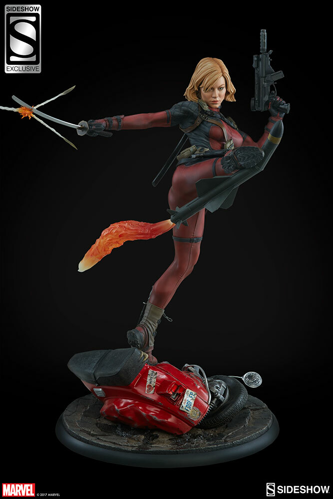 SIDESHOW EXCLUSIVE LADY DEADPOOL PREMIUM FORMAT STATUE 447