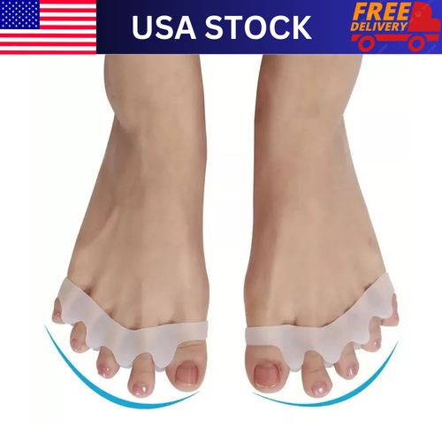 Pairs Toe Separator Bunion Corrector Silicone Straightener Orthopedic Spacer