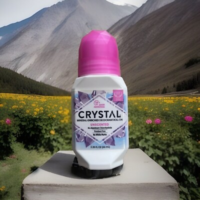 Crystal Body Deodorant Roll-on - Unscented (2.25 Fl Oz)