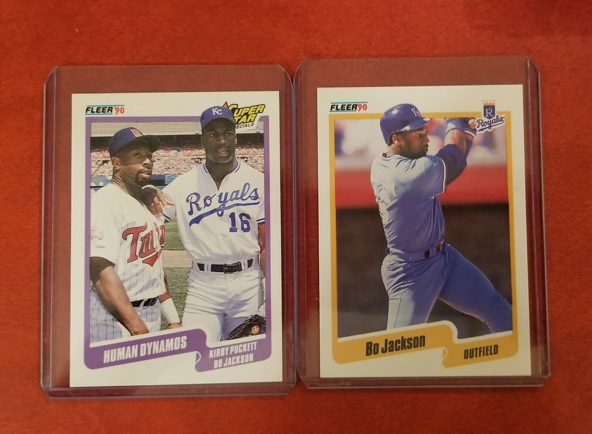 Fleer 90 Baseball Human Dynamos Kirby Puckett Bo Jackson Fleer 90 Baseball Human Dynamos Kirby Puckett Bo Jackson