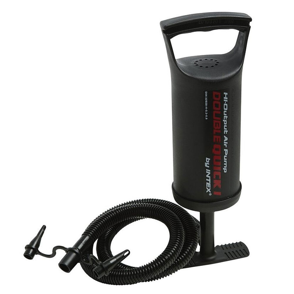 Intex Double Quick I Hand Pump for Air Bed/Mattress Inflatable Pool/Toy  Black
