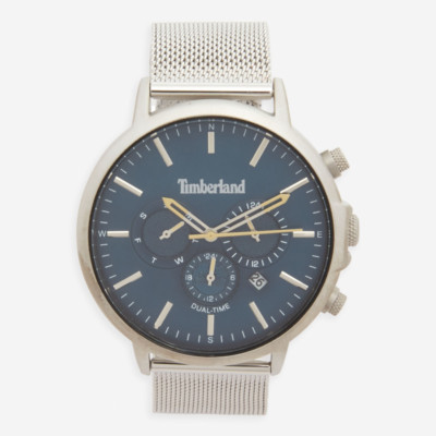 Timberland Langdon Herrenuhr | 45mm Edelstahl | Dual Time Zone | Datum...