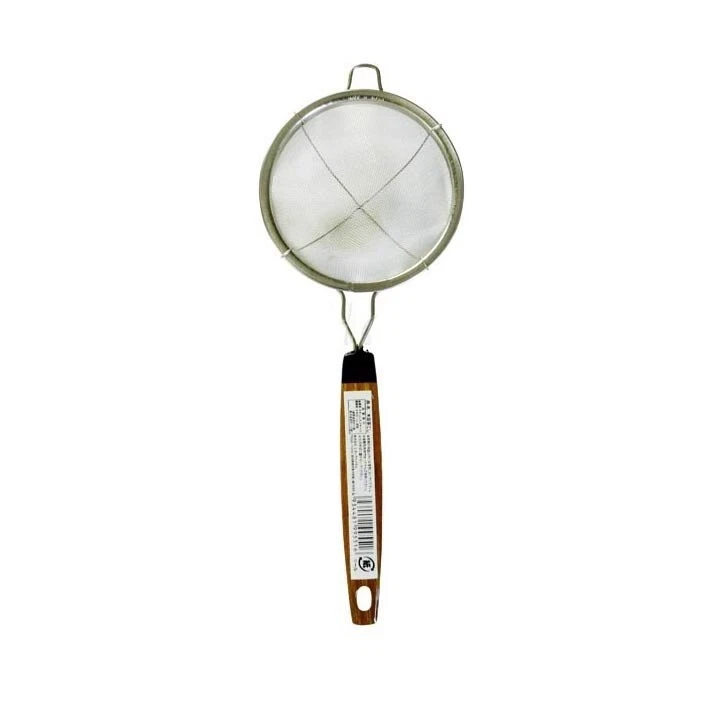 Colador de té japonés de malla fina con mango de acero inoxidable hecho en Japón 2459 Foto 3 de 4