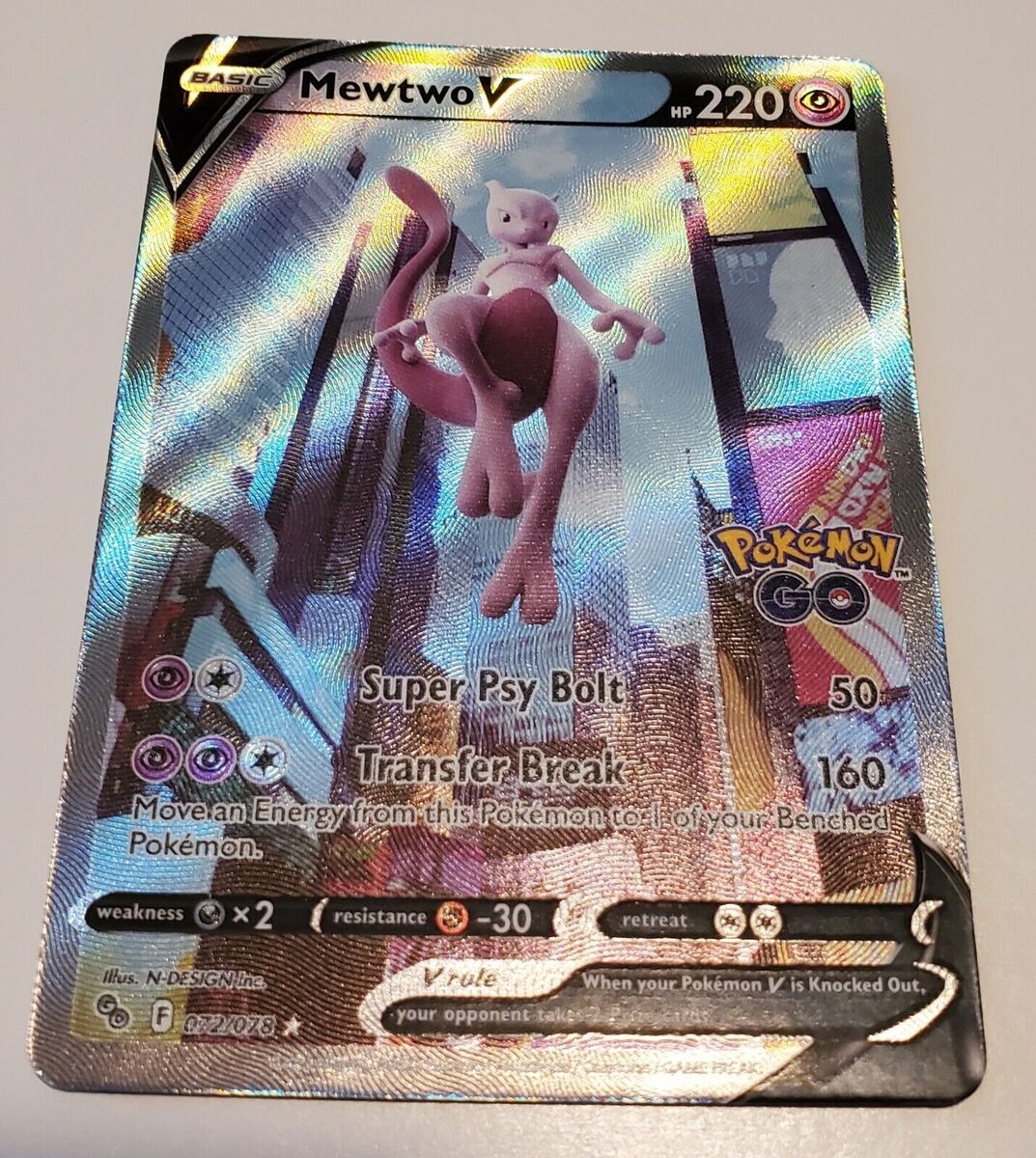 Pokémon Go Mewtwo V-Alternate Art – Aloha Card Shop