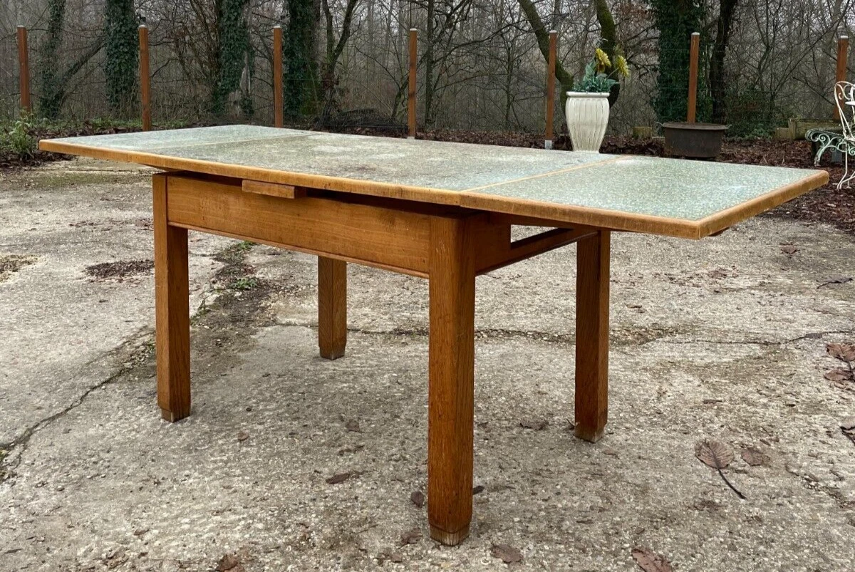 Table de Ferme Ancienne en Chêne Massif 🇫🇷 - 200 cm x 90 cm - Livraison possible - Ameublement