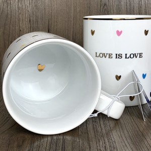 Set Of 2 Pottery Barn Williams Sonoma West Elm Love Is Love Mug
