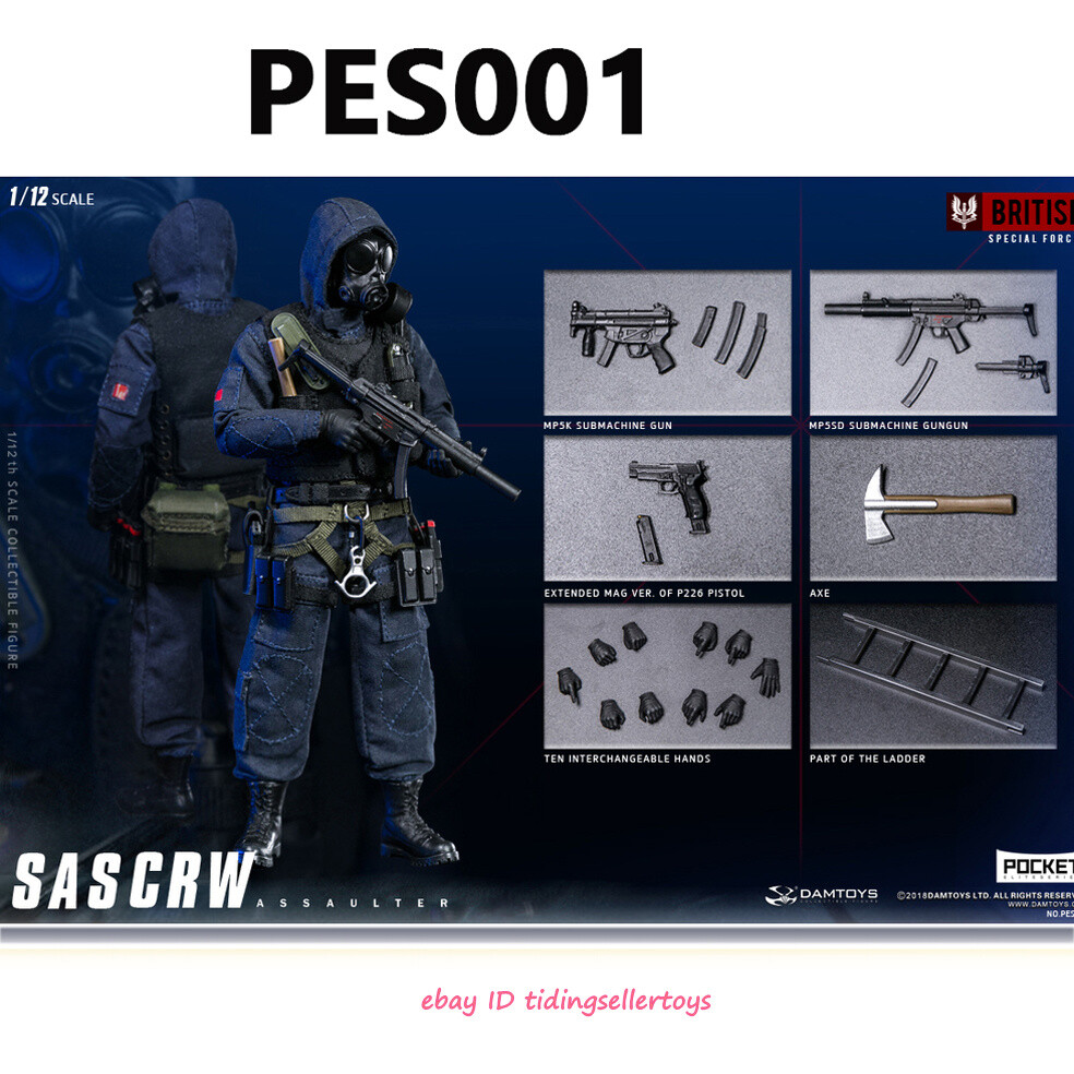 DAMTOYS PES001 SAS CRW Assaulter 1:12 Scale Action Figures IN