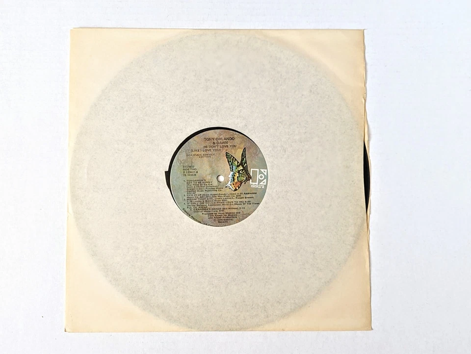 NEAR MINT Tony Orlando He Don't Love You Like I Love You 1975 FUNK SOUL Disco  - Image 3 of 4