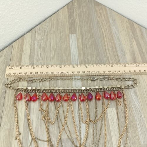 Vintage Costume Necklace Festoon Style Signed Collectible Jewelry - Picture 2 of 10