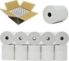 (100 PoS Rolls) 3-1/8 x 200' Square POS Register Thermal Receipt Paper, Star