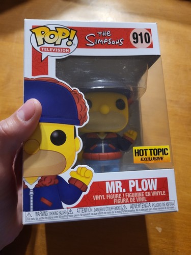 Funko Pop MR. PLOW Hot Topic Exclusive Homer as Mister Plow THE SIMPSONS 910 NEW