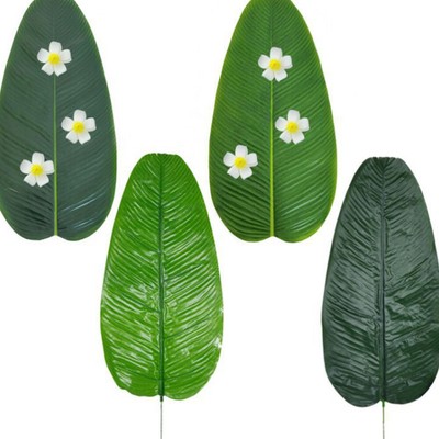  5 Pcs Simuliertes Canna -Blatt Cannablätter Ohne Knochen Bananenblatt
