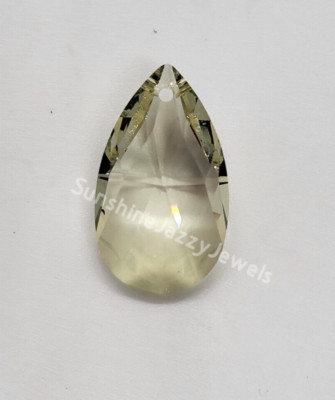 Swarovski Crystal Yellow Shadow 28mm Pear 8721 Pendant/ Suncatcher RARE; STRASS