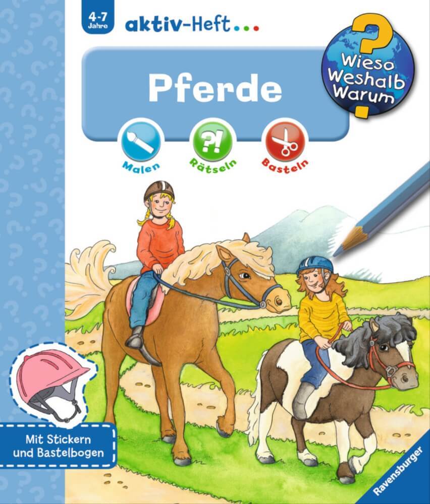 Thumbnail - Ravensburger 32698 Wieso? Weshalb? Warum? Aktiv-heft Pferde