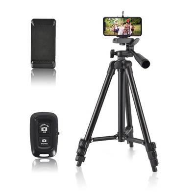 Lightweight Smart Phone Tripod Stand 40'' Aluminum Portable Extendable Travel ...