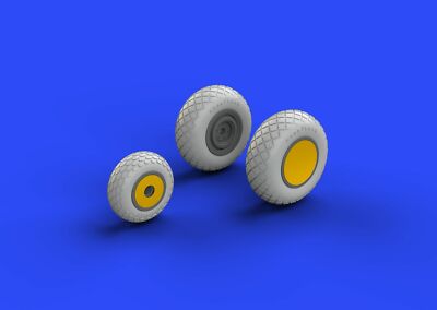 EDUARD MODELS 1/48 Aircraft- P38 Wheels for ACY (Photo-Etch & Resin) EDU648258